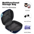 thumbnail image 4 of Starry Dinosaur Mini Plush Sanitary Napkin Pouch - Makeup Bag, Period Bags for School, Small Travel Toiletry Bag for Women - 4.7x6.6x6.6 in, 4 of 6