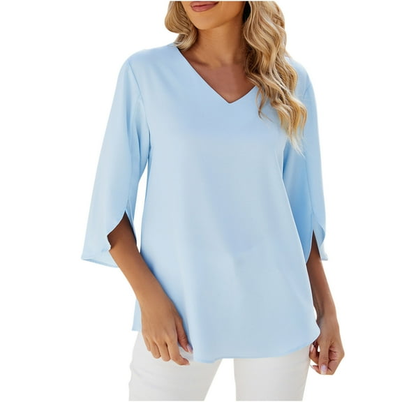 Onegirl Dressy Blouses for Women Work Professional Long Dress Shirts to Wear with Leggings Summer Tees for Women 2023