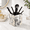 Calacatta Viola, variant on Calacatta Viola Marble Toothbrush Holder Countertop Bathroom Makeup Brush Organizer
