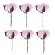 thumbnail image 1 of 6pcs flores de algodón secas, tallos de algodón individuales, flores artificiales, decoración de bodas (rosa claro), 1 of 4