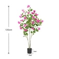 thumbnail image 3 of Artificial Bougainvillea Tree in Pot – Realistic Pink Flowering Plant with Green Leaves, PVC Material – Indoor Outdoor Decor for Living Room, Bedroom, Patio, Wedding, 3 of 8
