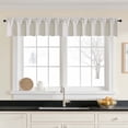 thumbnail image 2 of Patin Natural Valances for Windows 14 Inch Length 2 Pcs, Room Darkening Rod Pockets Short Kitchen Curtains over Sink, Bedroom Decor Thermal Curtains Drapes for Cafe Bathroom, Each Panel 60" W x 14" L, 2 of 10
