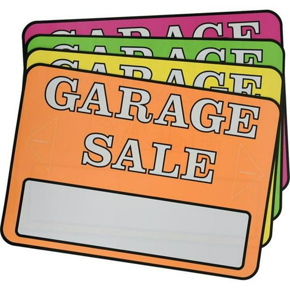 Hillman Group RSC 5029032 8 x 12 in. Garage Sale Sign Kit - Pack of 6