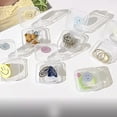thumbnail image 4 of Trianu 50Pcs Mini Clear Jewelry Box, 1.37 x 1.37inch Earring Organizers with Hinged Lid Small Plastic Storage Box for Earrings Chains and Small Items, 4 of 10