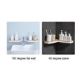 thumbnail image 4 of Advancent Estante plano impermeable para baño, organizador montado en la pared, estante giratorio, estante de almacenamiento montado en la pared Almacenamiento y organización del hogar naranja blanco, 4 of 5