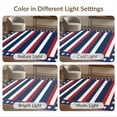 thumbnail image 7 of ODIKA 8'x10' Washable Area Rug Non-Slip Chair-Friendly Mat Patriotic Stripes Motif Farmhouse Border Independence July Door Refined for Dining Room, Large Office, Lounge, 7 of 7