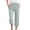 Light Gray, variant on Petite Capri Pants for Women with Pockets - High Waist Elastic Drawstring Lightweight Capris Casual Loose Fit Summer Beachwear Clothing Dark Gray, Size M