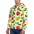 thumbnail image 2 of Hoodies for Men - Cute Teal Pear Red Fruit Long Sleeve Comfrt Men'S Fashion Hoodies & Sweatshirts, Sweatshirts for Men Hoodies Pullover Clothing Clothes with Pouch, 2 of 7