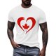 thumbnail image 4 of Camisas de Manga Corta para las Mujeres Impresión de Manga Corta Cuello Redondo, Camisa Casual de Poliéster para las Mujeres, Lavado de Manos, 4 of 8