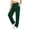 #01 Army Green 【Mix, Match & Rotate: Stock Up on Daily Colors】, variant on Plus Size Women's Casual Elastic Waist Pants with Pockets, Mid Waisted Full Length Solid Comfort Pants, Soft Stretchy Polyester Spandex, For Work Lounge Daily Wear, Womens