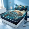 thumbnail image 3 of Erosebridal Cute Cat Zipper Twin Comforter Sets with Fitted Sheet and 2 Pillowcases, Kawaii Animal Zipper Bedding Set, Reversible, 3 of 7