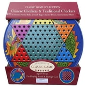 Hansen - Game Gift & Toy Company Chinese Checkers and Traditional Checkers Tin