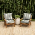 thumbnail image 6 of ARDEN earthFIBER Outdoor Foam Deep Seat Cushion Set,  24 in x 24 in, Weather-Resistant, Taupe Grey Boardwalk Stripe, 6 of 10