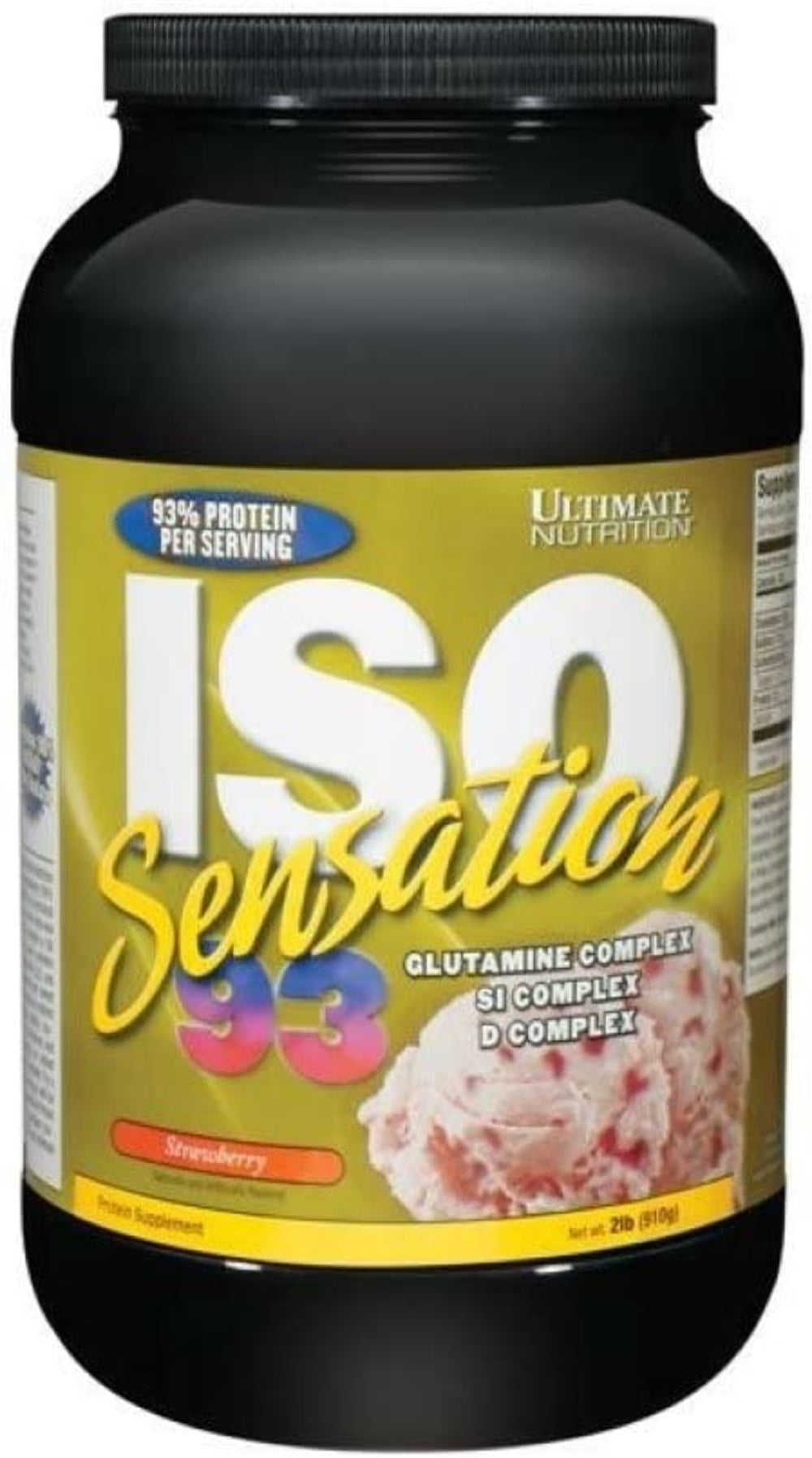Ultimate Nutrition ISO Sensation 93 Whey Protein Powder-Strawberry-2lb ...