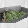 thumbnail image 6 of Palm Leaf Soft Flannel Fleece Blanket, Mix of Jungle Foliage Leaves Madagascar Aloha Botanical Forest Plant, Cozy Plush for Indoor and Outdoor Use, 60" x 80", Green Olive Green White, by Ambesonne, 6 of 6