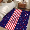 thumbnail image 4 of Independence Day Runner Rug 2.7x5 FT, Non Slip Entryway Carpet, American Flag Red Blue Star Striped Washable Soft Floor Carpet Entrance Mat Non-Shedding Throw Rug for Hallway Laundry Room Bedside, 4 of 9