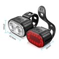 thumbnail image 5 of Juego de luces LED para bicicleta, potente kit de iluminación, resistente al agua IPX5, recargable por USB, delanteras y traseras, para carretera, para hombres, mujeres y niños, 4/6 modos., 5 of 5