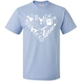thumbnail image 3 of Inktastic Science Heart Beaker, Book, Dna and Microscope T-Shirt, 3 of 5
