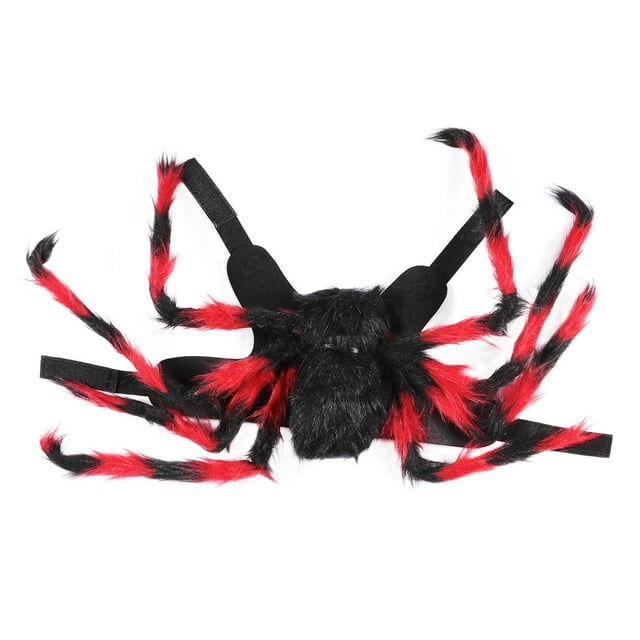 Raindrops 55Pcs Pet Costumes Plush Spider Outfit for Dogs and Cats Party L