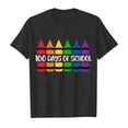 thumbnail image 4 of LUOGENLI T-Shirt pour Filles Enfants Mode Décontractée Imprimé Col Rond Manches Courtes Ample T-Shirt Maxi avec Fente Noir 6-7 Ans, 4 of 4