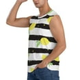 thumbnail image 3 of Daiia Lemon Printed Men's Tank Tops,Casual Soft Sleeveless Gym Muscle Shirts Bodybuilding Tee-XX-Large, 3 of 8