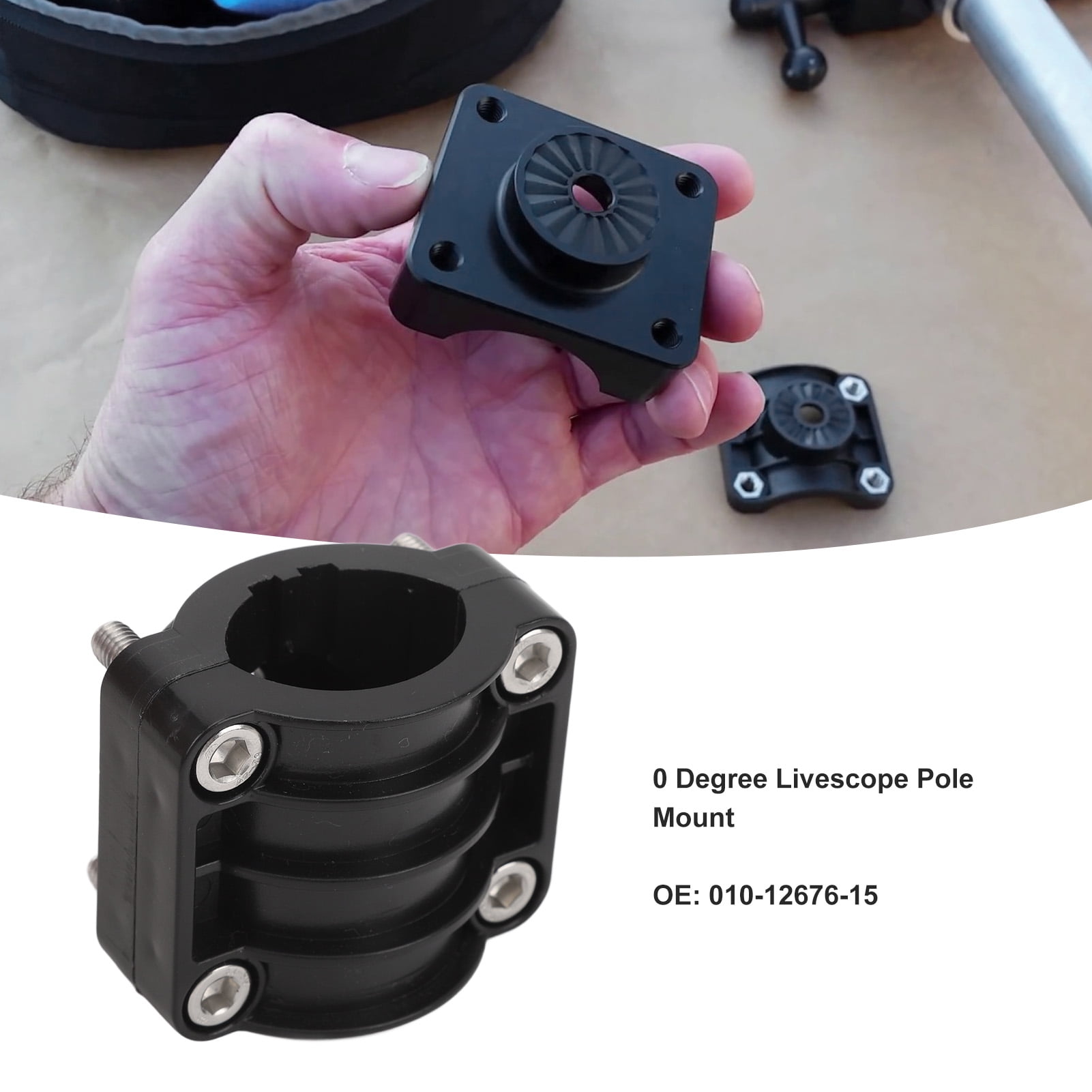 Degree Livescope Pole Mount, Flexible ABS Plastic Trolling Motor