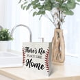 thumbnail image 6 of Zomyto 5x5 In There's No Place Like Home Wooden Box Sign Desk Decor Baseball Wooden Block Plaque, 6 of 6