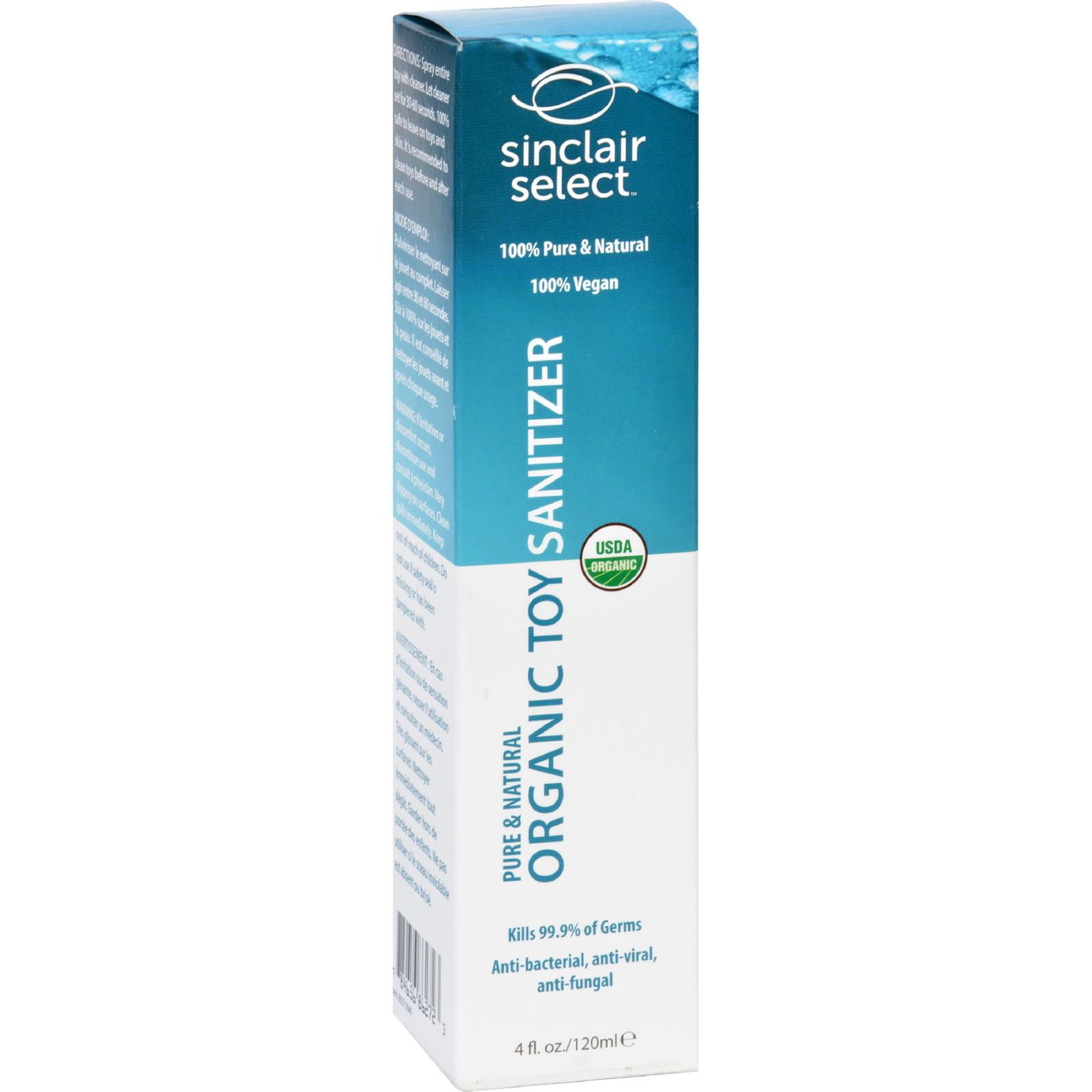 Sinclair Institute Toy Sanitizer Organic Select 4 Oz Walmart