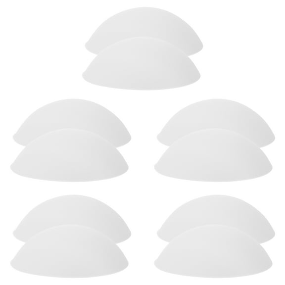 LOLIPPYY 5 Pairs White Bra Padding Inserts for Sports, Yoga, and Swimsuit Bras with Breathable Polyester Material