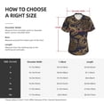 thumbnail image 4 of Women Short Sleeve V Neck Tops T-Shirts Summer Tees, Dragon Chinese Style Chinoiserie, 4 of 6