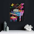 thumbnail image 5 of Nawypu  Piano Wall Art Decor Grunge Graffiti Painting Canvas Pictures Artwork Pop Music Poster Art Prints for Home Bedroom Room Decorations, 5 of 5