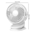 thumbnail image 3 of Ventilador de clip de mano de carga USB Ventilador de refrigeración pequeño giratorio de 720 grados para oficina en casa WDOplteas Para estrenar, 3 of 3