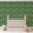 thumbnail image 5 of S4Sassy Peel and Stick Wall Covering, Ginkgo Vine Wallpaper Removable Wallwrap - Green Instant Wall Mural for Bedroom, Bathroom, Laundry Room, Closet Interior (25"x360" inch), 5 of 5
