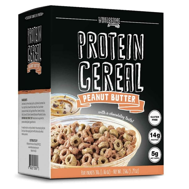 Protein Cereal, Peanut Butter, Low Carb Cereal, 5g Net Carb, High
