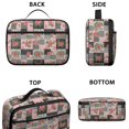 thumbnail image 3 of Pioneer Flower Floral Print Pattern Insulated Lunch Bag Teen, Toddler Lunch Bag,Bento School Lunch Bag for Teen for Work,Picnic or Travel, 3 of 5