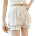 thumbnail image 1 of Womens Bloomers Maid Ruffle Pumpkin Pants Shorts H7EF, 1 of 5