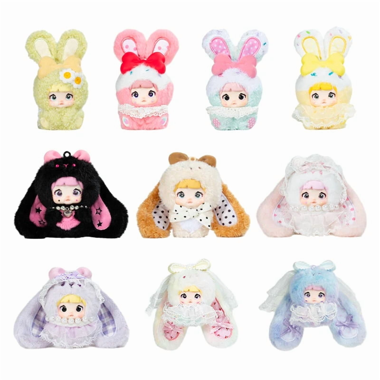Blind Box Plush Blind Box Small Cute Plush Bunny Stuffed Animal Stuffed Bunny Plush Collectible Doll for Display Gifting Single Pack