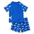 thumbnail image 2 of URMAGIC 1-5T Toddler Baby Boys Short Sleeve Rash Guard Trunks Two Pieces Swimsuits Cartoon Swimwear, 2 of 5