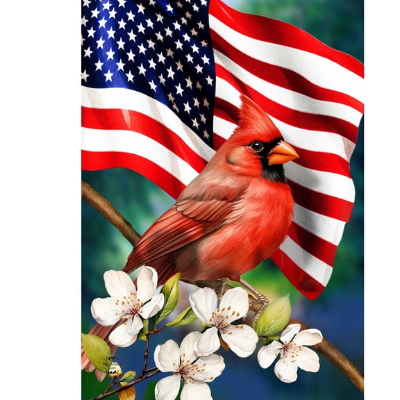 Briarwood Lane Spring Garden Flag 12x18 For Outdoor American Floral Cardinal For Spring Garden Flag Flags For Outside