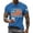 Blue #065, variant on 4th of July Shirts Men Plus Size Short Sleeve T Shirts Loose USA Flag Print Tops Independence Day Patriotic Pullover USA 250th Anniversary Celebration Party Crew Neck 1776-2026 Tees Gray 2XL