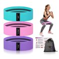 thumbnail image 1 of Muka 3 Pcs Resistance Bands Fabric Stretch Bands for Working Out, Elastic Band Loops for Booty Legs Thigh Glute Exercise (Assorted), 1 of 6