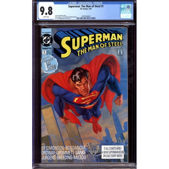 Superman: The Man of Steel #1 - CGC 9.8 Comic Book