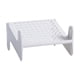 thumbnail image 2 of Organizador de almacenamiento para zapateras apilables plegables | Plástico transpirable impermeable a prueba de óxido | Azul claro Amarillo Blanco | Soporte compacto duradero de 10x9,7x5,5 pulgadas, 2 of 6