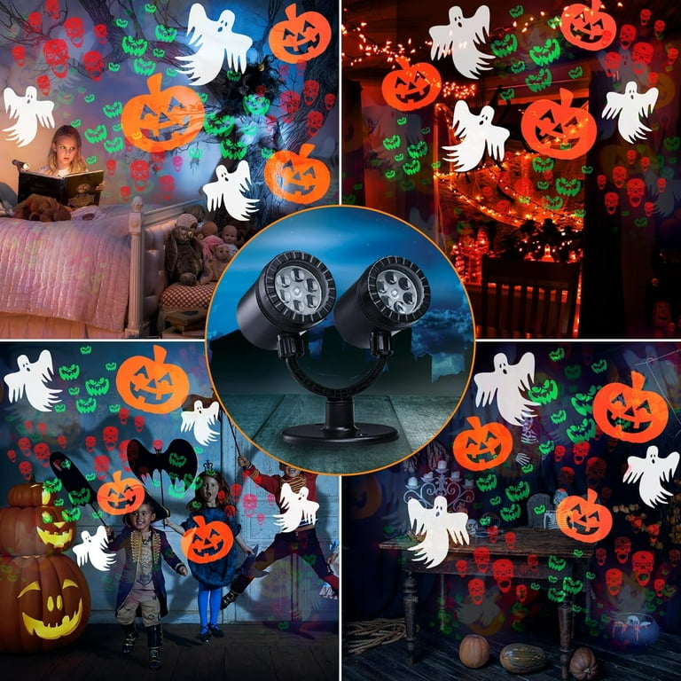 Giant Spiders Halloween Projector Outdoor Indoor,2025 Upgraded 3D Dynamic Halloween Decorations