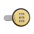 thumbnail image 3 of Long Service Life Password Lock, 3-Digit Password Lock, 3-Digit For Mail Box Shoe Cabinet Wooden Cabinet Staff Cabinet Gold 20mm/0.79in, 3 of 8