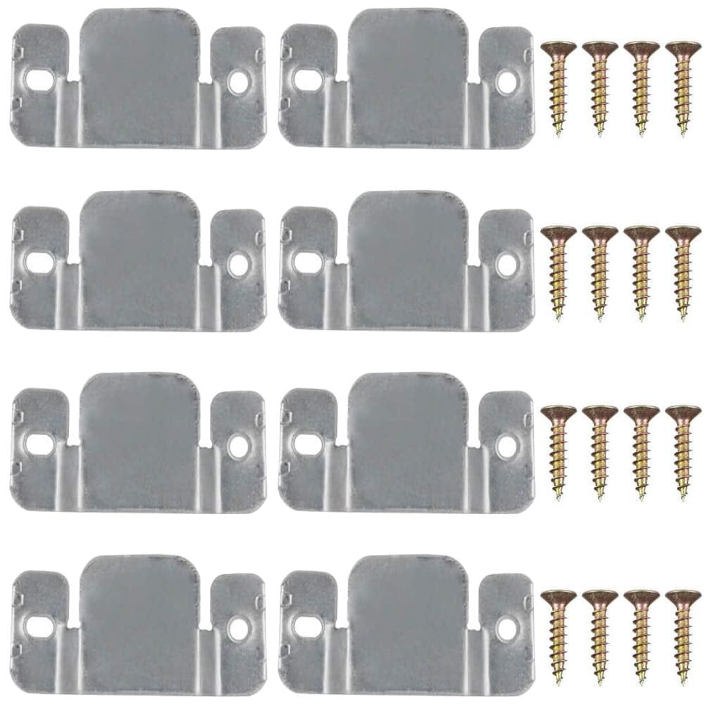 PAXCOO 4 Pack Sectional Sofa Connector Couch Furniture Interlocking Software Bracket with Screws and 12Pcs Furniture Pads