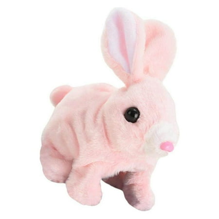 Flurfy Rabbit Toy Simulation Display jump hop Plush for Bedtime Girls ...