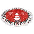 thumbnail image 2 of goowrom Christmas Santa Clause/ Snowman/ Elk Print Tree Skirt Decorative Tools, 2 of 7