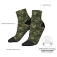 thumbnail image 6 of Naloa Green Camouflage Skull Ankle Socks for Women Non Slip Socks No Show Socks Classic Low Cut Casual Socks Casual Socks, 6 of 7