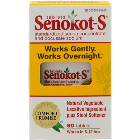 Senokot -S Laxative plus Stool Softener 60 Tablets